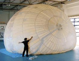 Mock 'balloon bomb' exhibited